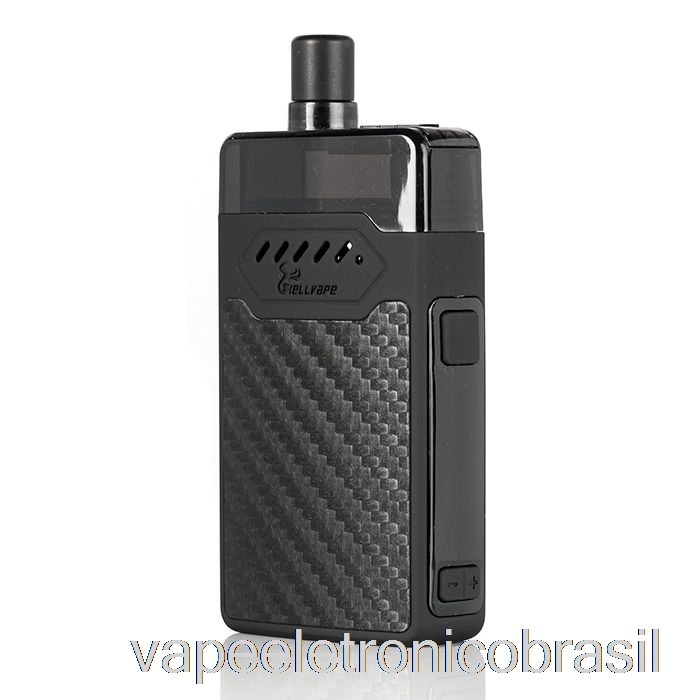 Vape Eletrônico Hellvape Grimm 30w Sistema Pod Fibra De Carbono Preto